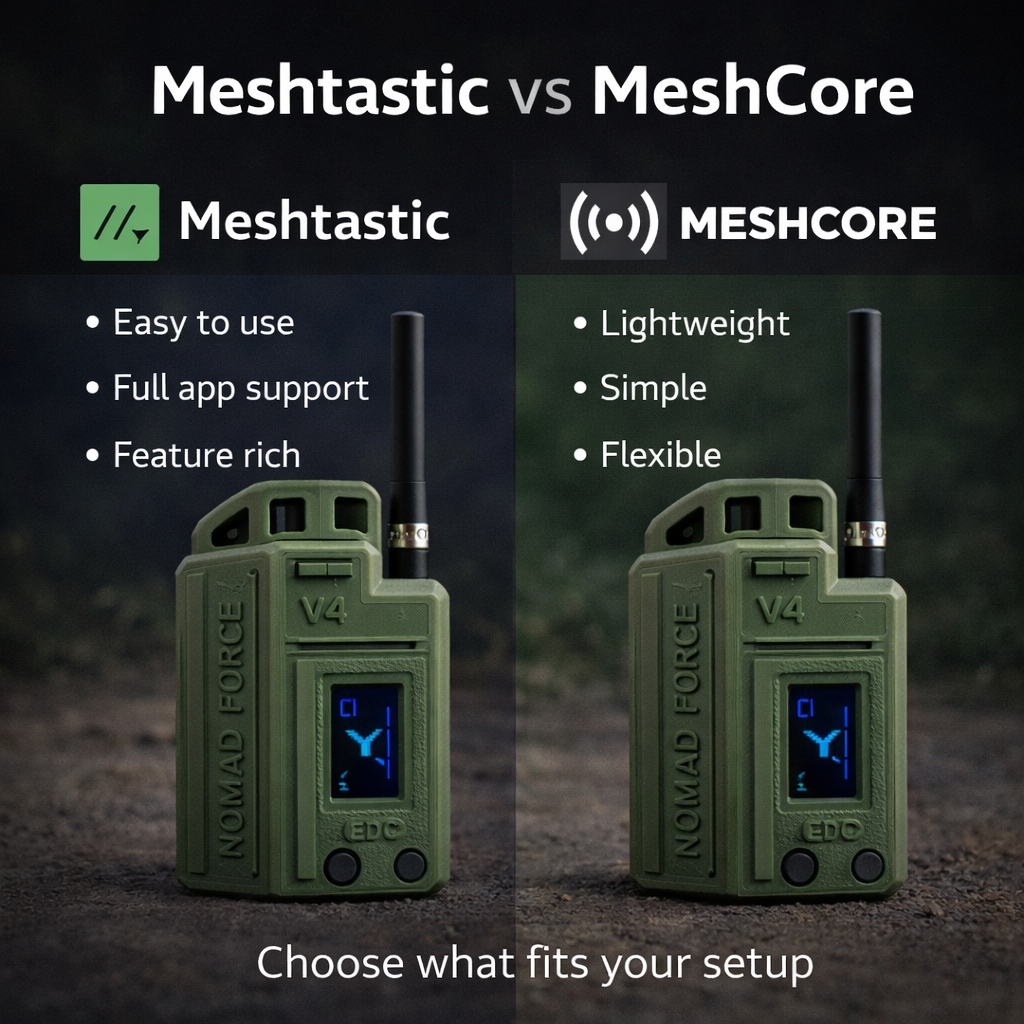 Meshtastic vs MeshCore: What’s the Difference?